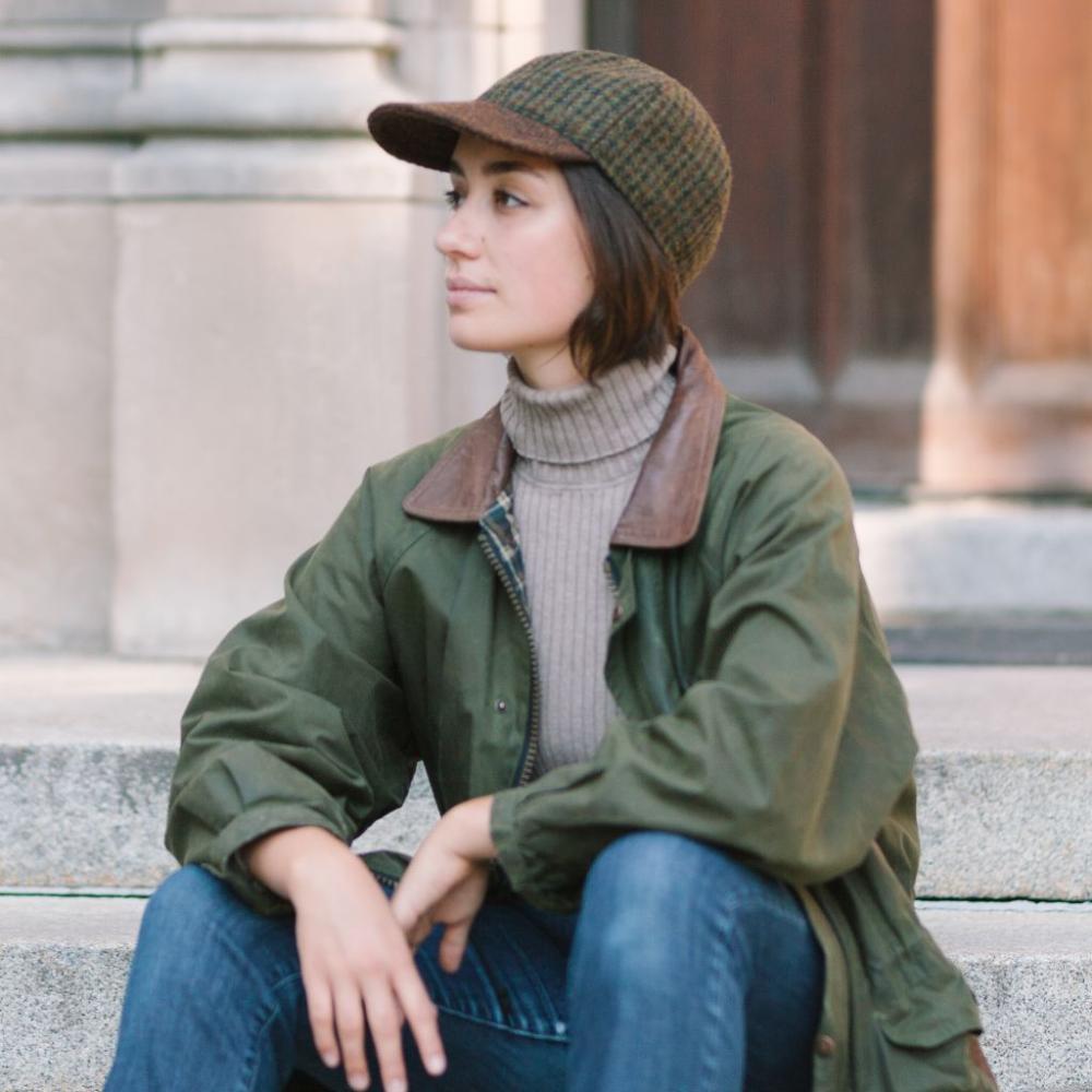 Harris Tweed ball cap-made in canada - classic style- hand woven in scotland