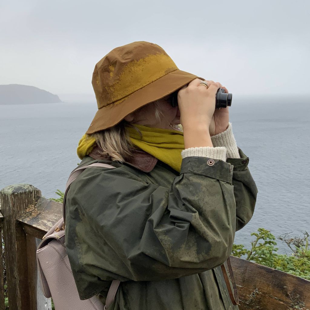 Organic Cotton Dry Oilskin Rain hat-Made in Canada by puffin Gear
