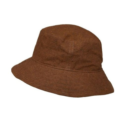 Puffin Gear Linen Canvas UPF50+ Sun Protection Crusher Hat-Made in Canada-Copper Colour
