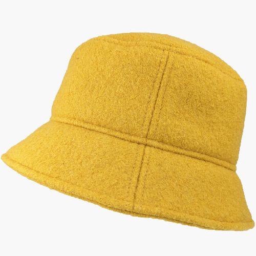 Tilburg Wool Boiled Crusher Hat in Mustard