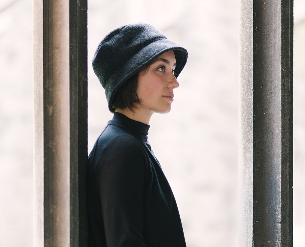 A boiled wool crusher hat with polartec microfleece ear snug will keep you warm on the coldest of day.  Brim protects face from sun and wind.  Wool milled in The Netherlands-Hats made in Canada by Puffin Gear