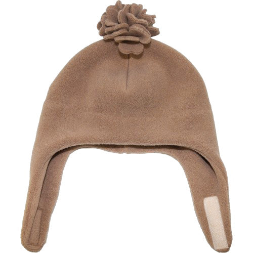 Kids Polartec Fleece Hat | Chin Wrap | Pompom Hat | Made in Canada