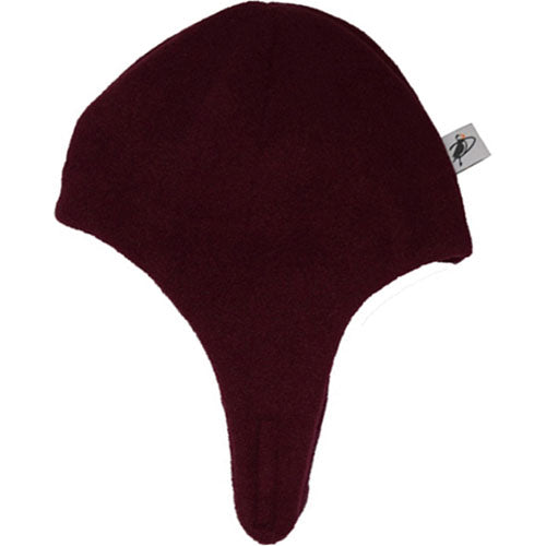 Puffin Gear Polartec Classic 200 Fleece Kids Snowball Hat with Chinwrap Closure-Made in Canada-Maroon