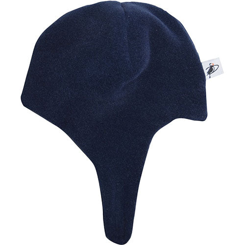 Puffin Gear Polartec Classic 200 Fleece Kids Snowball Hat with Chinwrap Closure-Made in Canada-Navy