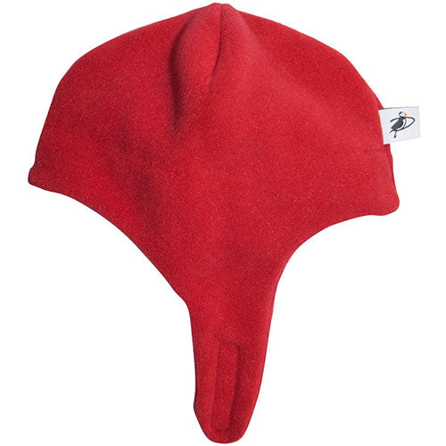 Puffin Gear Polartec Classic 200 Fleece Kids Snowball Hat with Chinwrap Closure-Made in Canada-Red