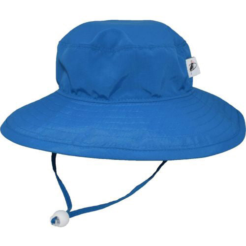 Puffin Gear UPF50+ Sun Protection Wide Brim Child Hat-Solar Nylon-Made in Canada-Classic Blue