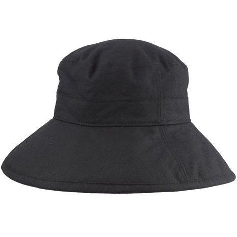 Puffin Gear Clothesline Linen Garden Hat with UPF50 Sun Protection in Black-Made in Canada-Classic Black for easy co-ordination