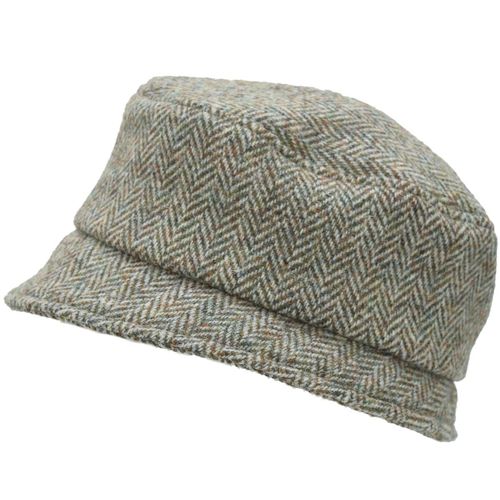 Puffin Gear Harris Tweed Stroll Pillbox Hat-Made in Canada-Lichen Herringbone