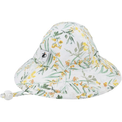 Puffin Gear Infant Cotton UPF50+ Sun Protection Sunbeam Hat-Pollinator Garden