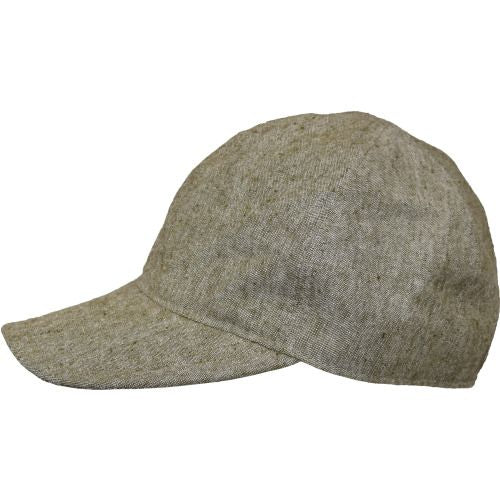 Linen Canvas Ball Cap with UPF50+ Excellent Sun Protection Built In-Peak Shades Eyes and Face-Great Casual Cap-Made in Canada by Puffin Gear-Olive