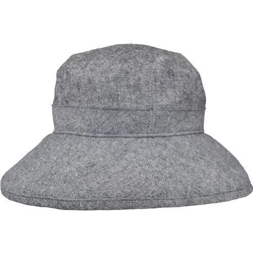 Puffin Gear Linen Canvas UPF50 Sun Protection Garden Hat-Black