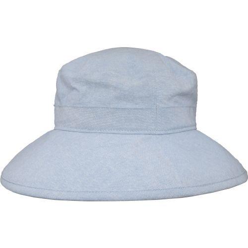 Puffin Gear Linen Canvas UPF50 Sun Protection Garden Hat-Faded Denim