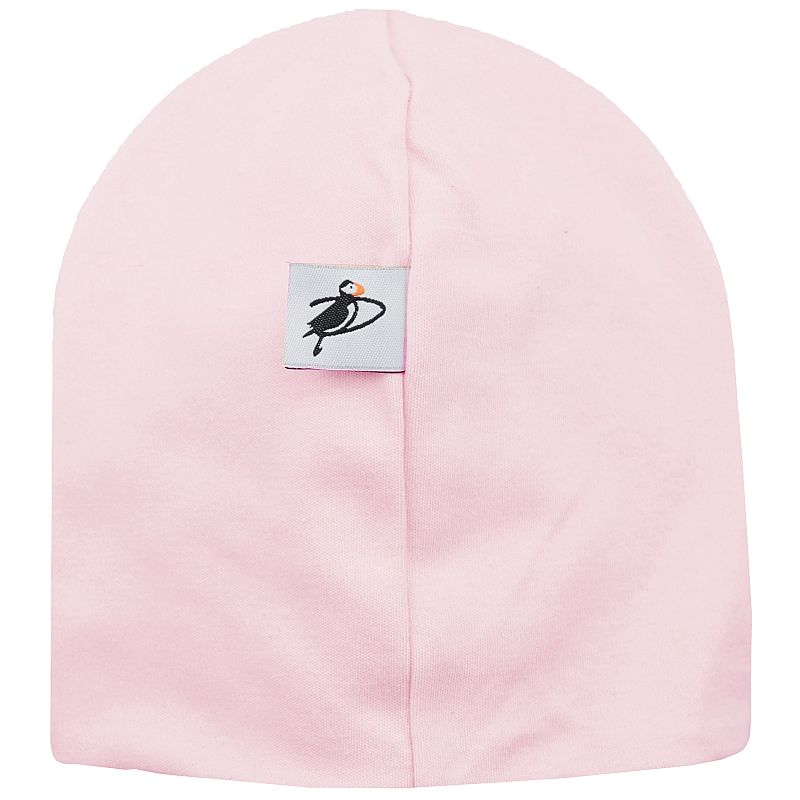 Preemie, Infant and Toddler Organic Cotton Beanie Perfect for cooler days.  Beanie and Fabric Made in Canada-Wear it cuffed or slouchy-Pink