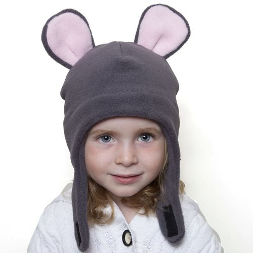 Puffin Gear Polartec Classic 200 Series Fleece Child and Toddler  Mouse Hat with Chinwrap Closure-Made in Canada