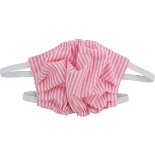 Puffin Gear Child 3 Layer Reusable Washable Mask with Spunbond Polypropylene Non Woven Filter Layer-Made in Canada-Pink Stripe