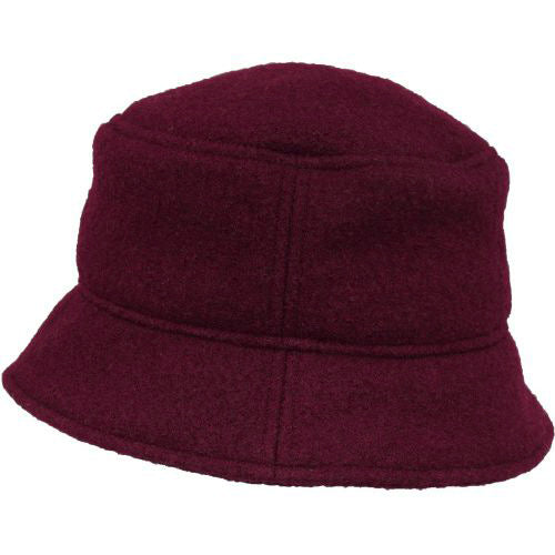 Puffin Gear Tilburg Boiled Wool Bucket Crusher Hat-Made in Canada-Merlot