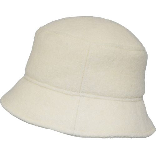 Puffin Gear Tilburg Boiled Wool Bucket Crusher Hat-Made in Canada-Vanilla