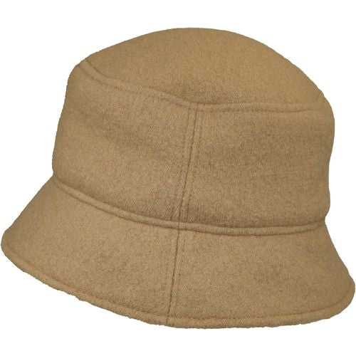 Tilburg Wool Crusher Hat with Ear Snug Cover-Made in Canada by Puffin Gear-Camel