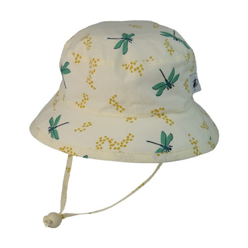 Puffin Gear UPF50 Sun Protection Kids Sun hat-camp hat-organic cotton dragonfly