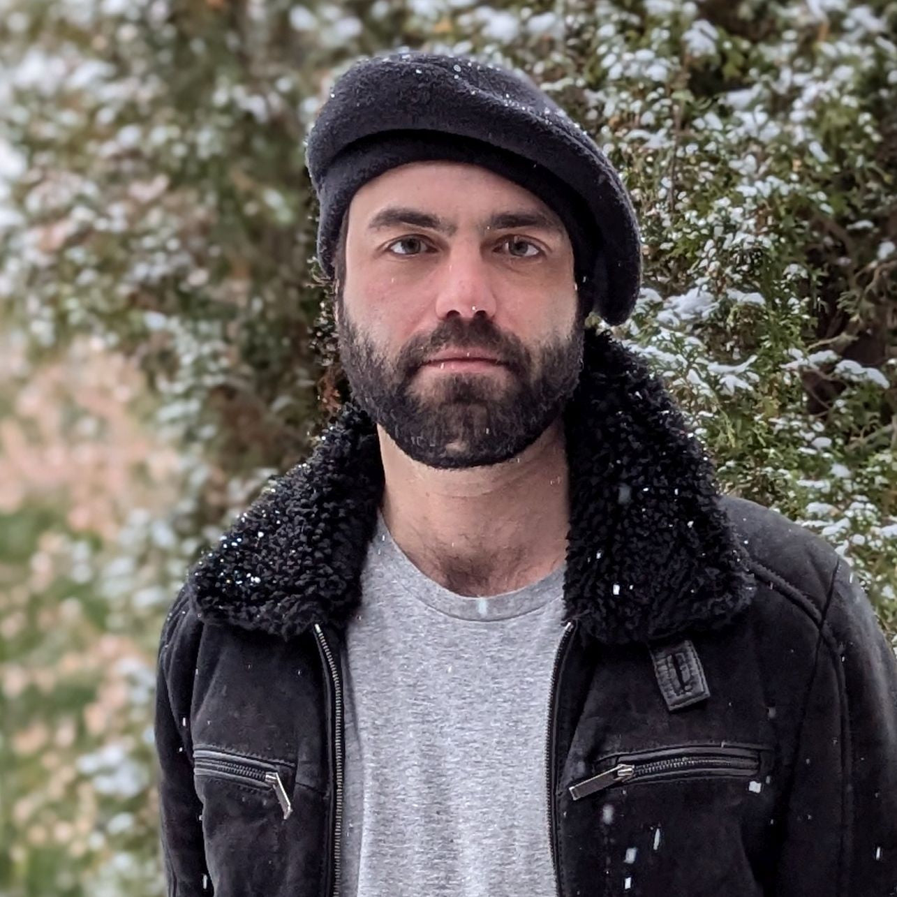 Polartec Fleece 200 Men's Warm Beret  Made in Canada by Puffin Gear - Black Beret