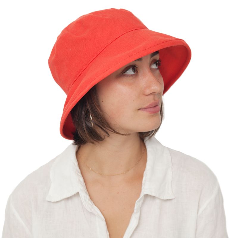 Easy Wearing linen cotton slouch hat-rated UPF50 + Excellent sun protection-available in 20 colours  including white, black, navy red, natural, orange, lime green, aqua, azalea, yellow, ivory and so many more-made in canada by puffin gear-perfect for golf