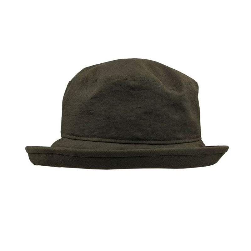 Olive Green UPF50 linen sun hat