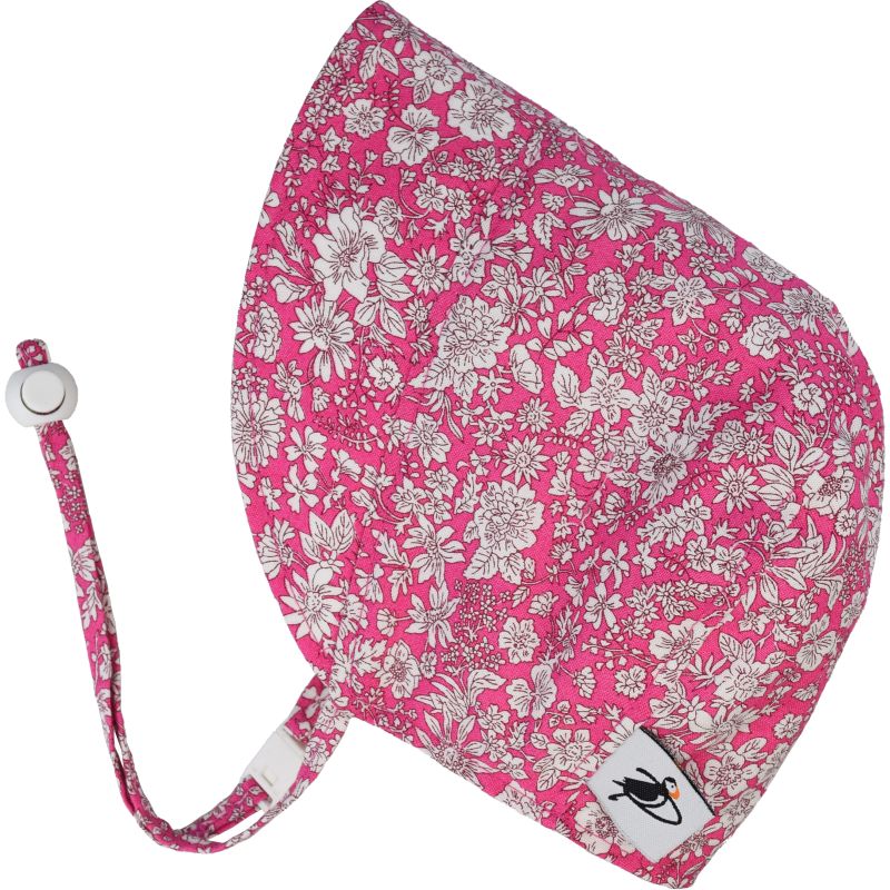 Liberty of London Print Infant and Toddler UPF50 Sun Protection Bonnet-Made in Canada-Liberty of London  Emily Belle-Azalea Floral Print