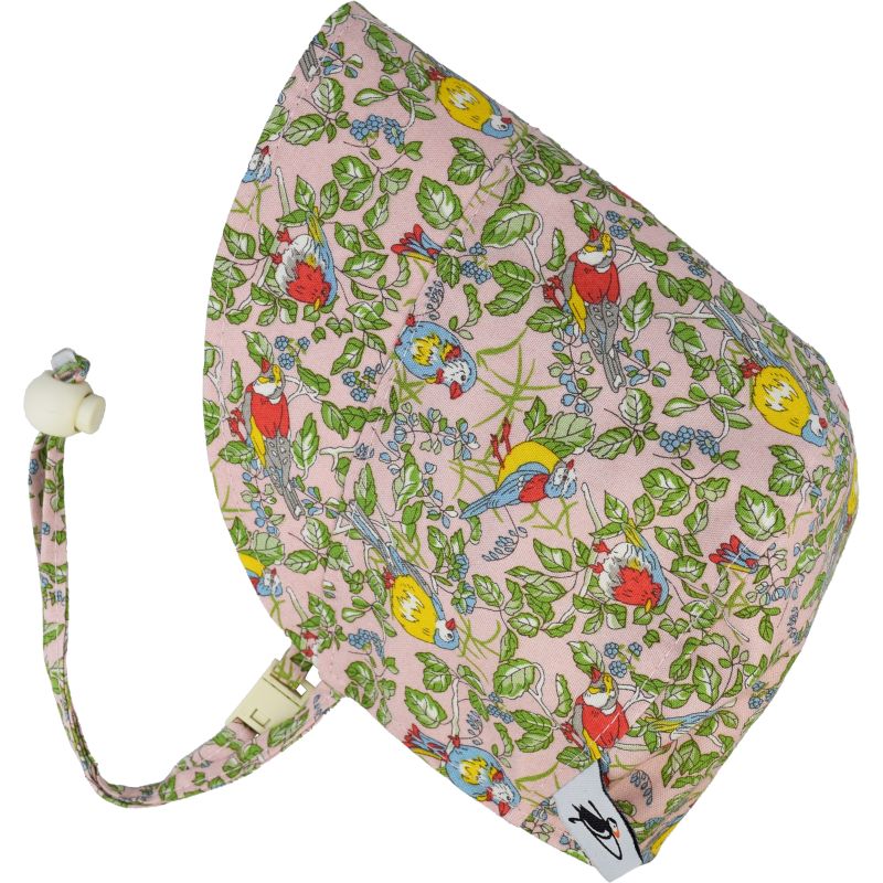 Liberty of London Print Infant and Toddler UPF50 Sun Protection Bonnet-Made in Canada-Liberty of London Hedgerow Chorus Print