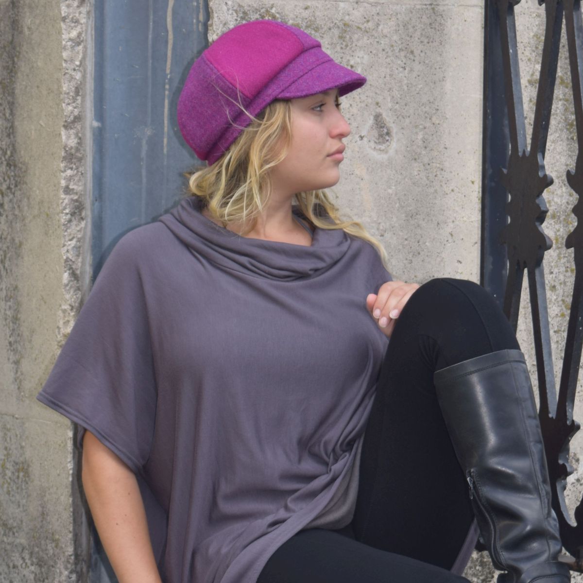 Harris Tweed Pageboy Hat-Made in Canada by Puffin Gear