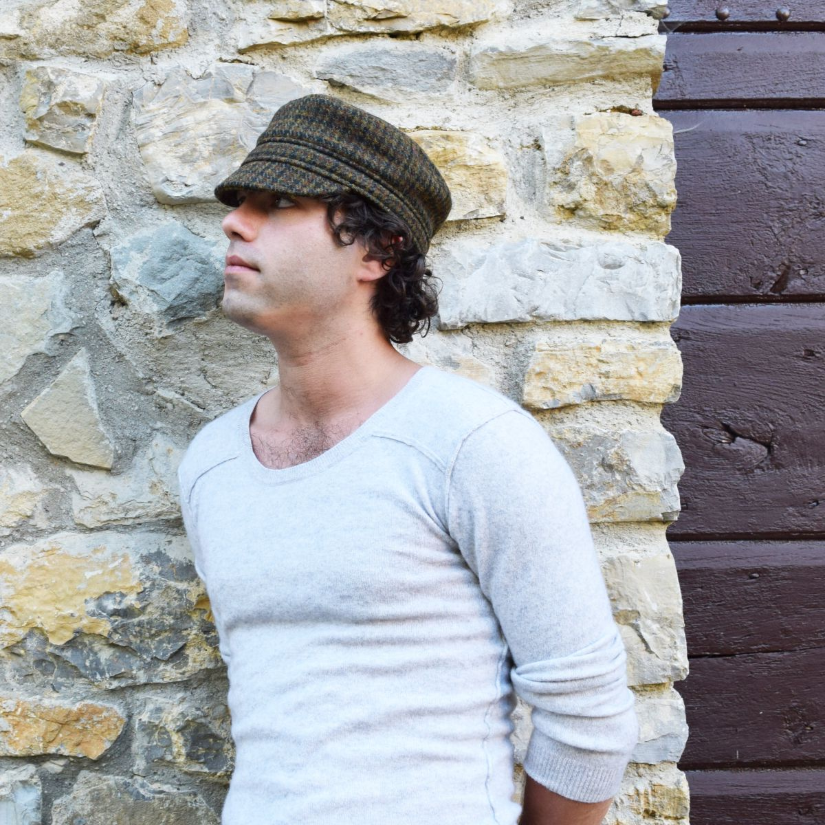 Harris Tweed Croft Cap named after the stone cottages where the island weavers create Harris Tweed.  Cap made in Canada by puffin Gear