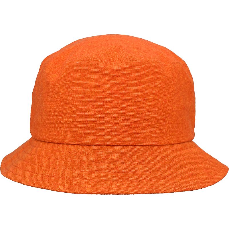 linen cotton canvas bucket hat upf50-orange peel