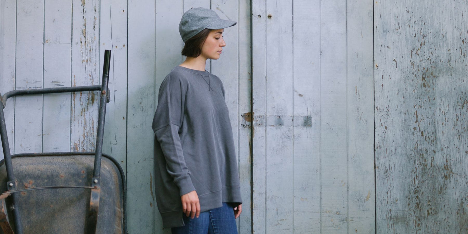 linen canvas fall ball cap perfect for raking leaves-made in canada by puffin gear