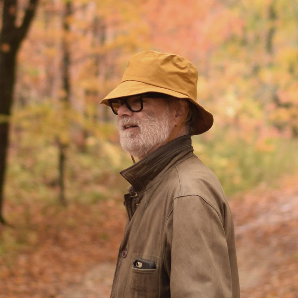 Oilskin Rain Hat Water Resistant Made in Canada Wax Cotton The