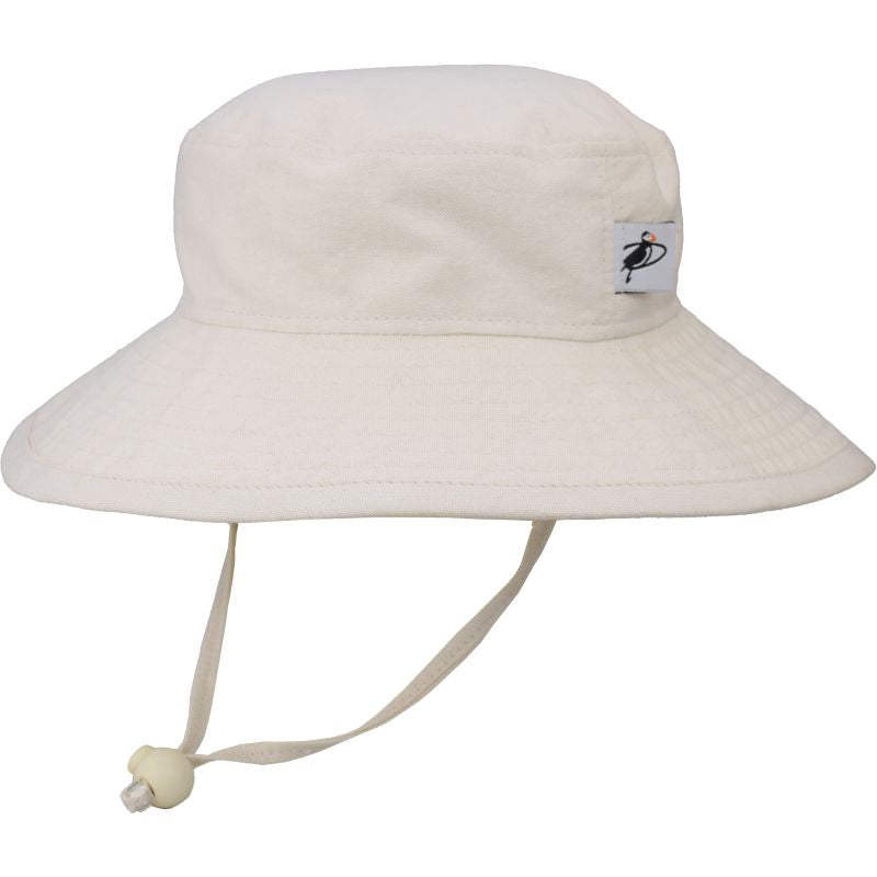 Puffin Gear UPF50+ Sun Protection Wide Brim Child Sunbaby Hat-Made in Canada-Bone