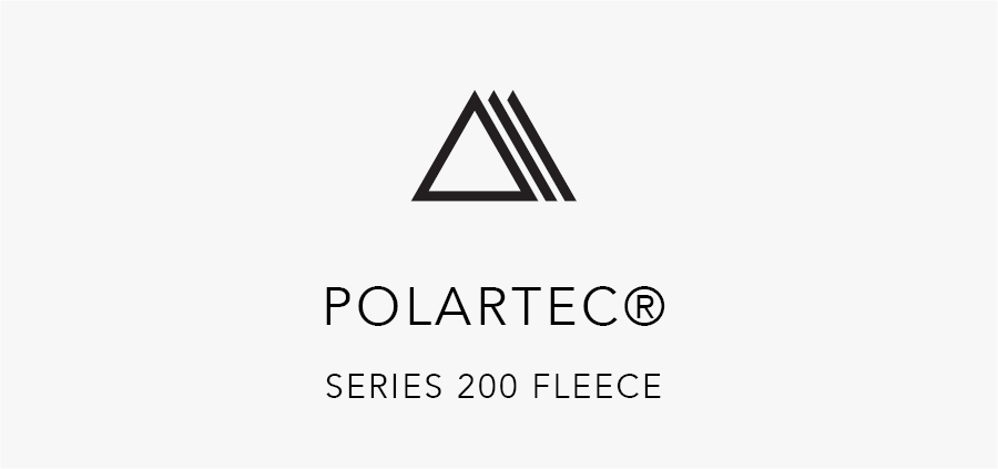 Polartec logo icon indicating product made from polartec 200 series fleece