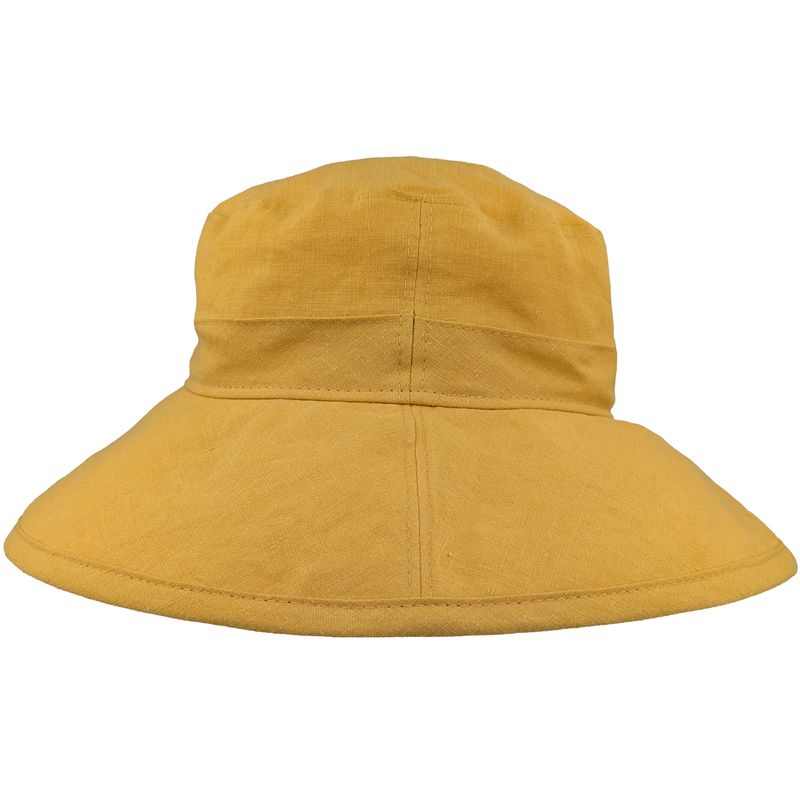 Wide Brim Fall Gardening Hat-Goldenrod Yellow Hat-UPF50 Sun Protection-Made in Canada by Puffin Gear