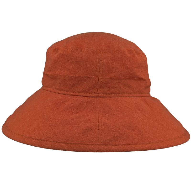 Wide Brim Garden Hat upf50 Sun protection-fall gardening in harvest orange colour-made in canada
