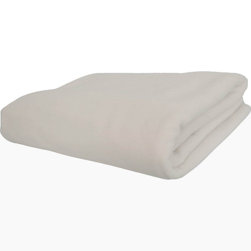 Polartec 300 Fleece Thermal Blanket in 3 Sizes-cottage blanket-Made in Canada by puffin Gear-Winter White