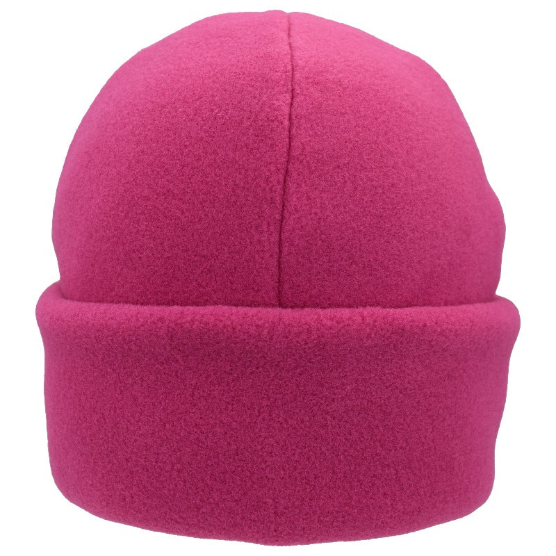 Polartec Classic 200 Series Fleece Cuffed Beanie-Warm winter Hat-Azalea Pink-made in canada by puffin gear
