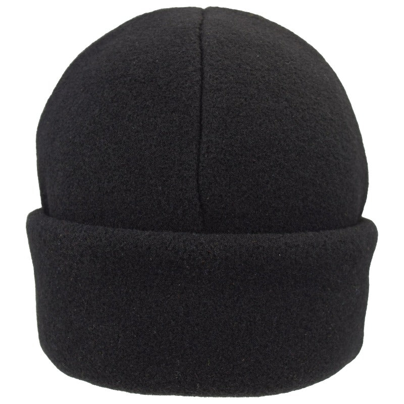 Polartec Classic 200 Series Fleece Cuffed Beanie-Warm winter Hat-Black-made in canada by puffin gear