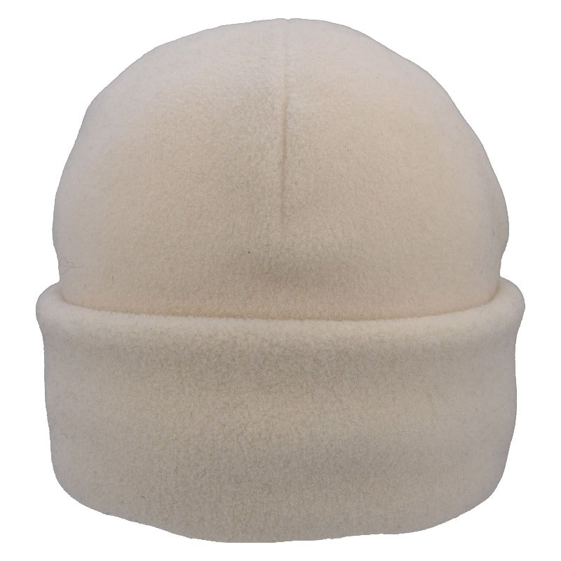 Polartec Classic 200 Series Fleece Cuffed Beanie-Warm winter Hat-Winter White-made in canada by puffin gear