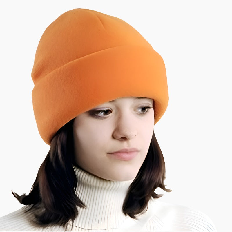 Cuffed Beanie Sewing Fleece Beanie Hat Pattern Polartec® Fleece