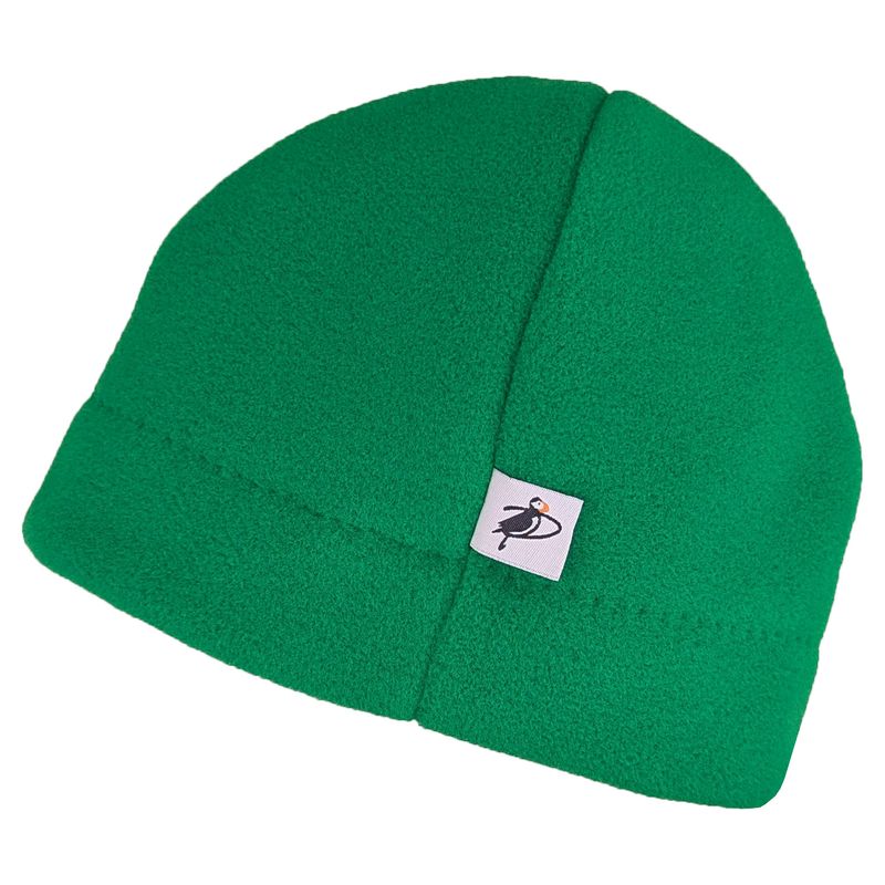 Beanie Hat in Kelly Green-Polartec 200 Fleece-Made in Canada