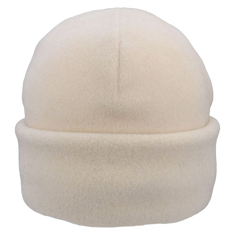 Polartec Classic 200 Series Fleece Cuffed Beanie-Warm winter Hat-Winter White-made in canada by puffin gear