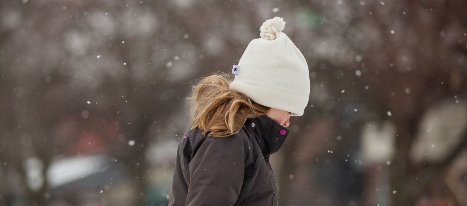 Polartec Fleece Child Toque with Pompom-made in Canada by puffin gear-cold weather gear