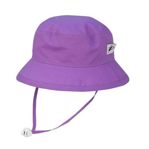 Puffin Gear UPF50+ Sun Protection Organic Cotton Child Camp Hat-Made in Canada-Purple