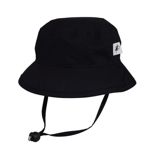 Puffin Gear UPF50+ Sun Protection Organic Cotton Child Camp Hat-Made in Canada-Blackr