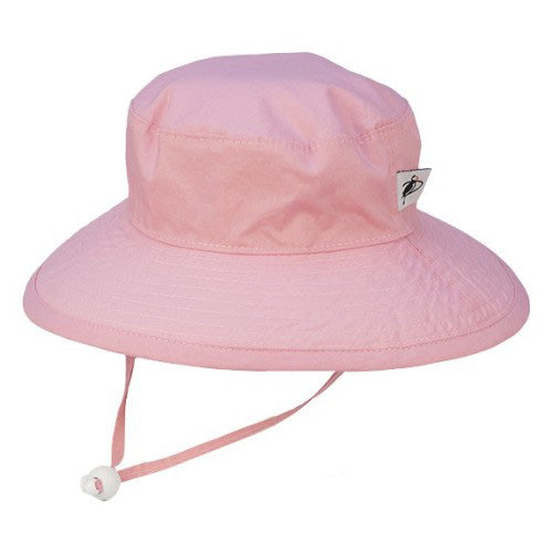 Puffin Gear Organic Cotton UPF50+ Sun Protection Wide Brim Child Sunbaby Hat-Pink
