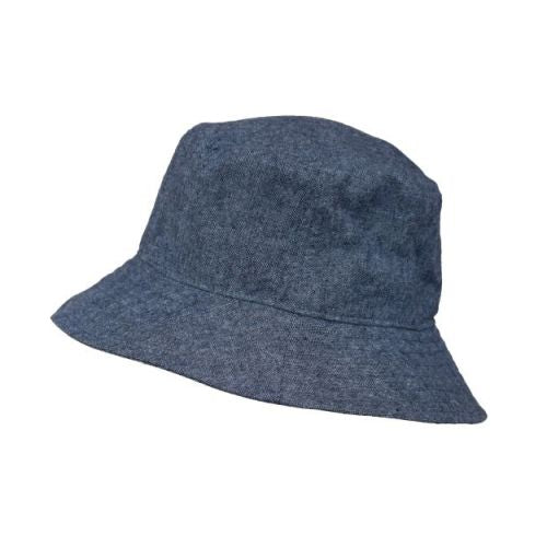 Puffin Gear Linen Canvas UPF50+ Sun Protection Crusher Hat-Made in Canada-Denim Colour