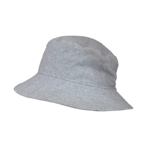 Puffin Gear Linen Canvas UPF50+ Sun Protection Crusher Hat-Made in Canada-Grey